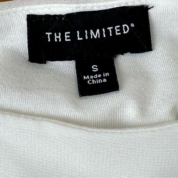 The Limited White Ruched banded Hem blouse - Size Small - EUC - Picture 5 of 6